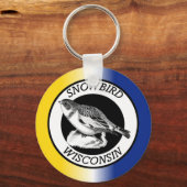 Wisconsin Snowbird Sleutelhanger (Voorkant)