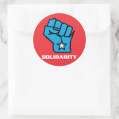 Wisconsin Solidarity First Ronde Sticker (Tas)