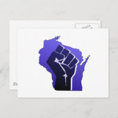 Wisconsin Solidarity Fist Briefkaart (Voorkant / Achterkant)