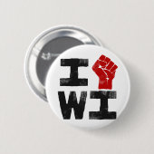 Wisconsin Solidarity Ronde Button 5,7 Cm (Voorkant /achterkant)