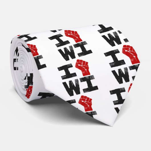 Wisconsin Solidarity Stropdas (Opgerold)