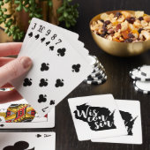 Wisconsin speelkaarten in zwart-wit (Insitu)