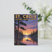 Wisconsin St Croix National Riverway Reizen Briefkaart (Staand voorkant)