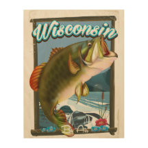 Wisconsin staat visposter