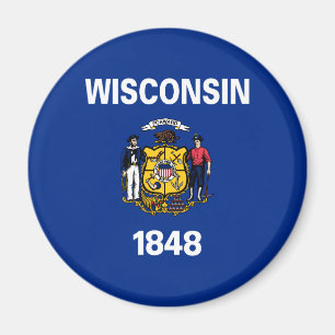 Wisconsin Staatsvlag Magneet