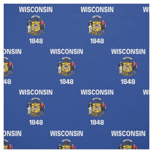 Wisconsin Staatsvlag Stof (Swatch)