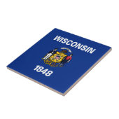 Wisconsin Staatsvlag Tegeltje (Zijkant)