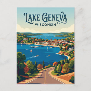 Wisconsin Stad USA Briefkaart