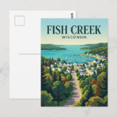 Wisconsin Stad USA Briefkaart (Voorkant / Achterkant)