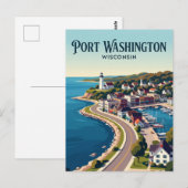 Wisconsin Stad USA Briefkaart (Voorkant / Achterkant)