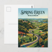 Wisconsin Stad USA Briefkaart (Voorkant / Achterkant)