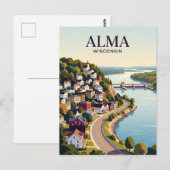 Wisconsin Stad USA Briefkaart (Voorkant / Achterkant)