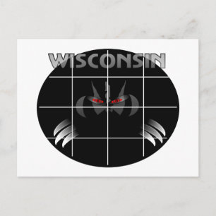 Wisconsin State Badger Design Briefkaart