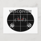 Wisconsin State Badger Design Briefkaart (Voorkant)