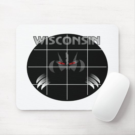 Wisconsin State Badger Design Muismat (Met muis)