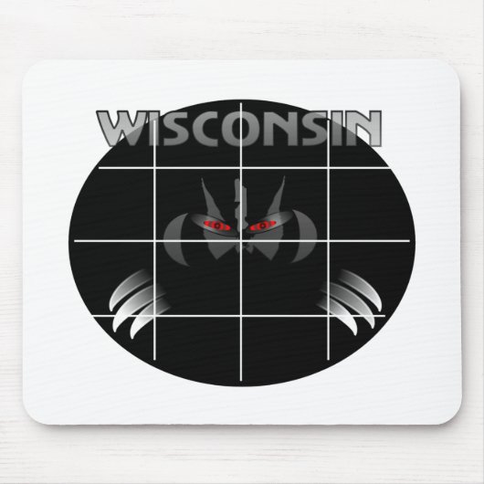 Wisconsin State Badger Design Muismat (Voorkant)