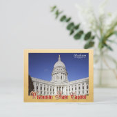 Wisconsin State Capitol building in Madison Briefkaart (Staand voorkant)