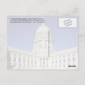 Wisconsin State Capitol building in Madison Briefkaart (Achterkant)