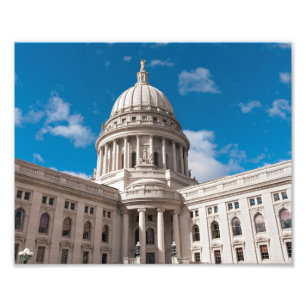 Wisconsin State Capitol-gebouw Foto Afdruk