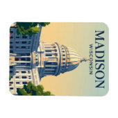 Wisconsin State Capitol Wisconsin Magneet (Horizontaal)