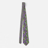 Wisconsin State Flower the Wood Violet Necktie Stropdas (Achterkant)