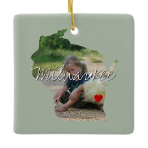 Wisconsin State Foto invoegen en naam stad