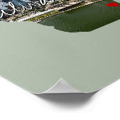 Wisconsin State Foto invoegen en naam stad Poster (Hoek)