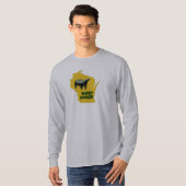 Wisconsin State Honey Badger Funny T-shirt (Voorkant volledig)