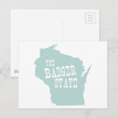 Wisconsin State Motto Slogan Briefkaart (Voorkant / Achterkant)
