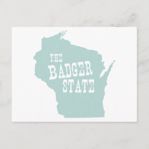 Wisconsin State Motto Slogan Briefkaart