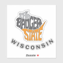 Wisconsin State Nickname Word Art