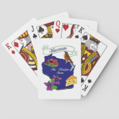 Wisconsin State Playing Cards Speelkaarten (Achterkant)