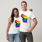 Wisconsin State Pride LGBTQ Progress Pride T-shirt (Unisex)