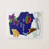 Wisconsin State Puzzle 8x10" Legpuzzel (Horizontaal)