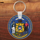 Wisconsin State Seal Sleutelhanger (Voorkant)