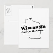 Wisconsin State Slogan Briefkaart (Voorkant / Achterkant)