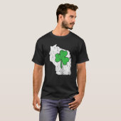 Wisconsin State St Patrick S Day Wisconsin Green S T-shirt (Voorkant volledig)