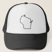 Wisconsin State Trucker Hat Trucker Pet (Voorkant)