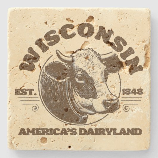  Wisconsin Stenen Onderzetter (Voorkant)