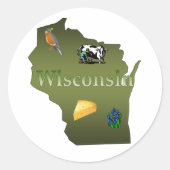 Wisconsin Sticker (Voorkant)