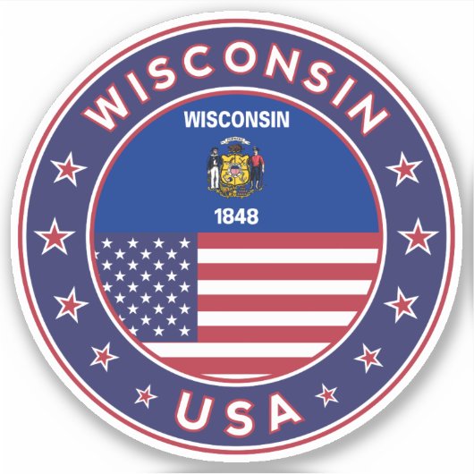 Wisconsin Sticker (Voorkant)