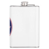 Wisconsin sticker, telefoongeval, canvas tas heupfles (Achterkant)