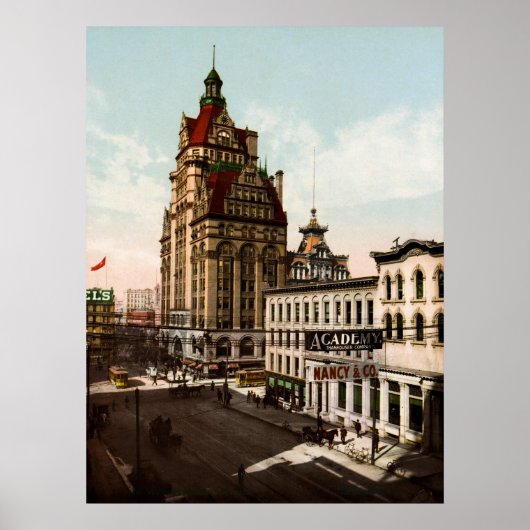 Wisconsin Street Milwaukee Poster (Voorkant)