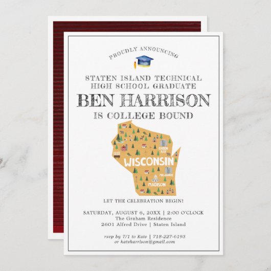 Wisconsin | Studieacademie (Voorkant / Achterkant)