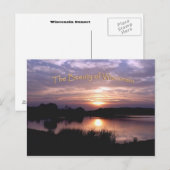 Wisconsin sunset briefkaart (Voorkant / Achterkant)