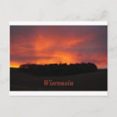 Wisconsin sunset briefkaart (Voorkant)