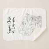 Wisconsin Supper Club Small Sherpa Blanket Sherpa Deken (Voorkant (horizontaal))