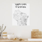 Wisconsin Supper Club Theme Poster (Keuken)