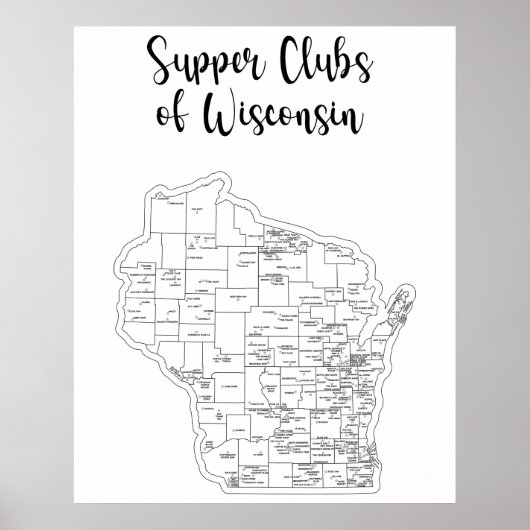 Wisconsin Supper Club Theme Poster (Voorkant)