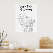 Wisconsin Supper Club Theme Poster (Keuken)